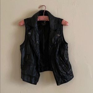 Full Tilt Sleeveless “Leather” Jacket